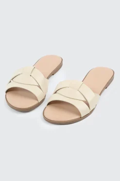 Braided Vamp Flat Sandals
