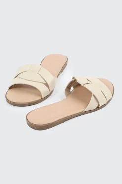 Braided Vamp Flat Sandals