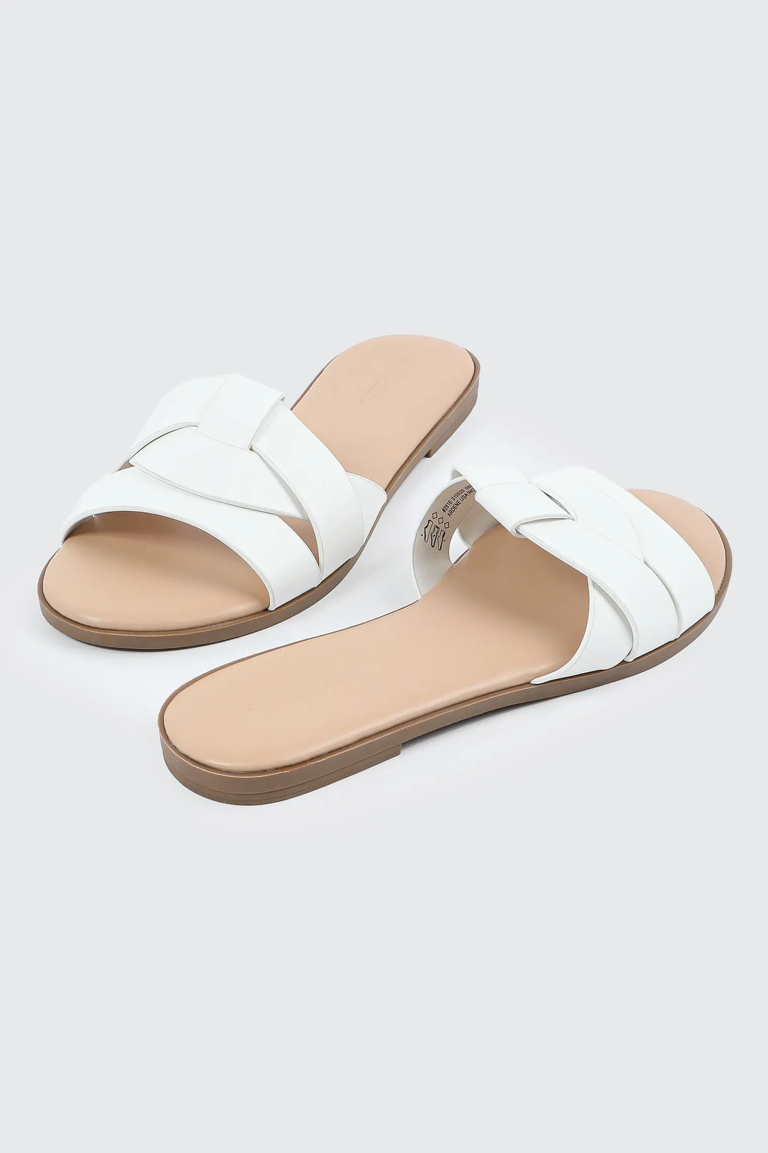 Braided Vamp Flat Sandals