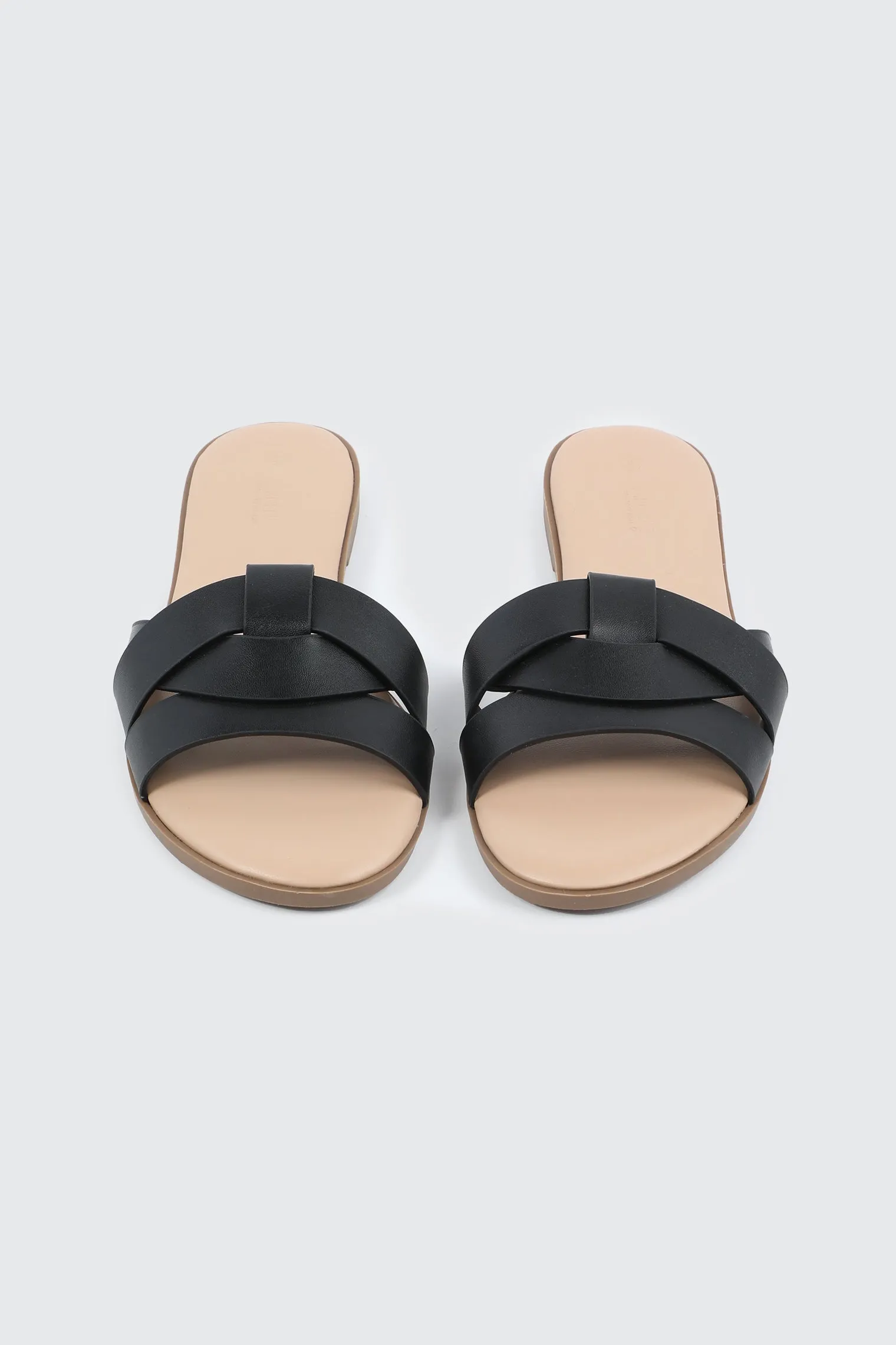 Braided Vamp Flat Sandals