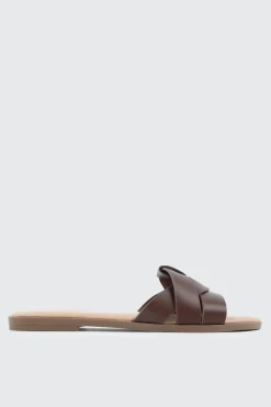 Braided Vamp Flat Sandals