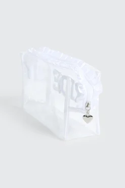 Bridal Cosmetic Bag with Pearl & Rhinestones