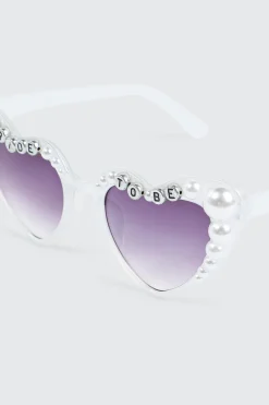 Bride To Be Heart Frame Sunglasses