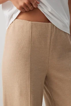 Brushed Knit Wide Leg Pants