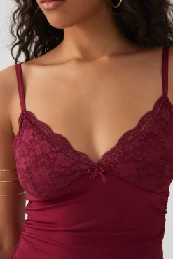 Bustier Look Lace Tank Top