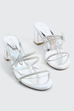 Butterfly Block Heel Sandals