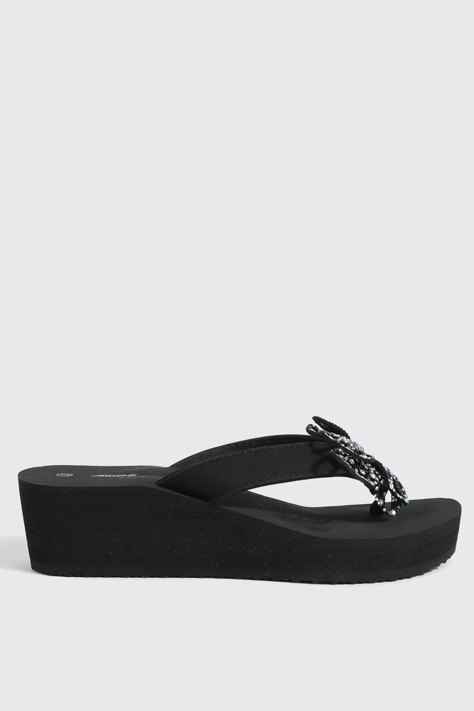 Butterfly Wedge Flip Flops