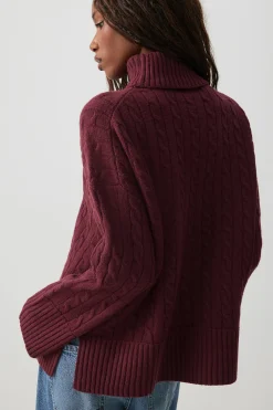Cable Knit Turtleneck Sweater