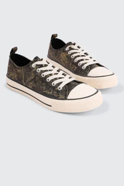 Camouflage Low Top Canvas Sneakers