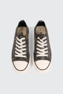 Camouflage Low Top Canvas Sneakers