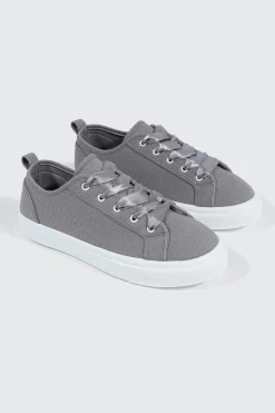 Canvas Lace Up Sneakers