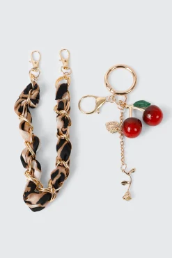 Cherry Charm Keychain