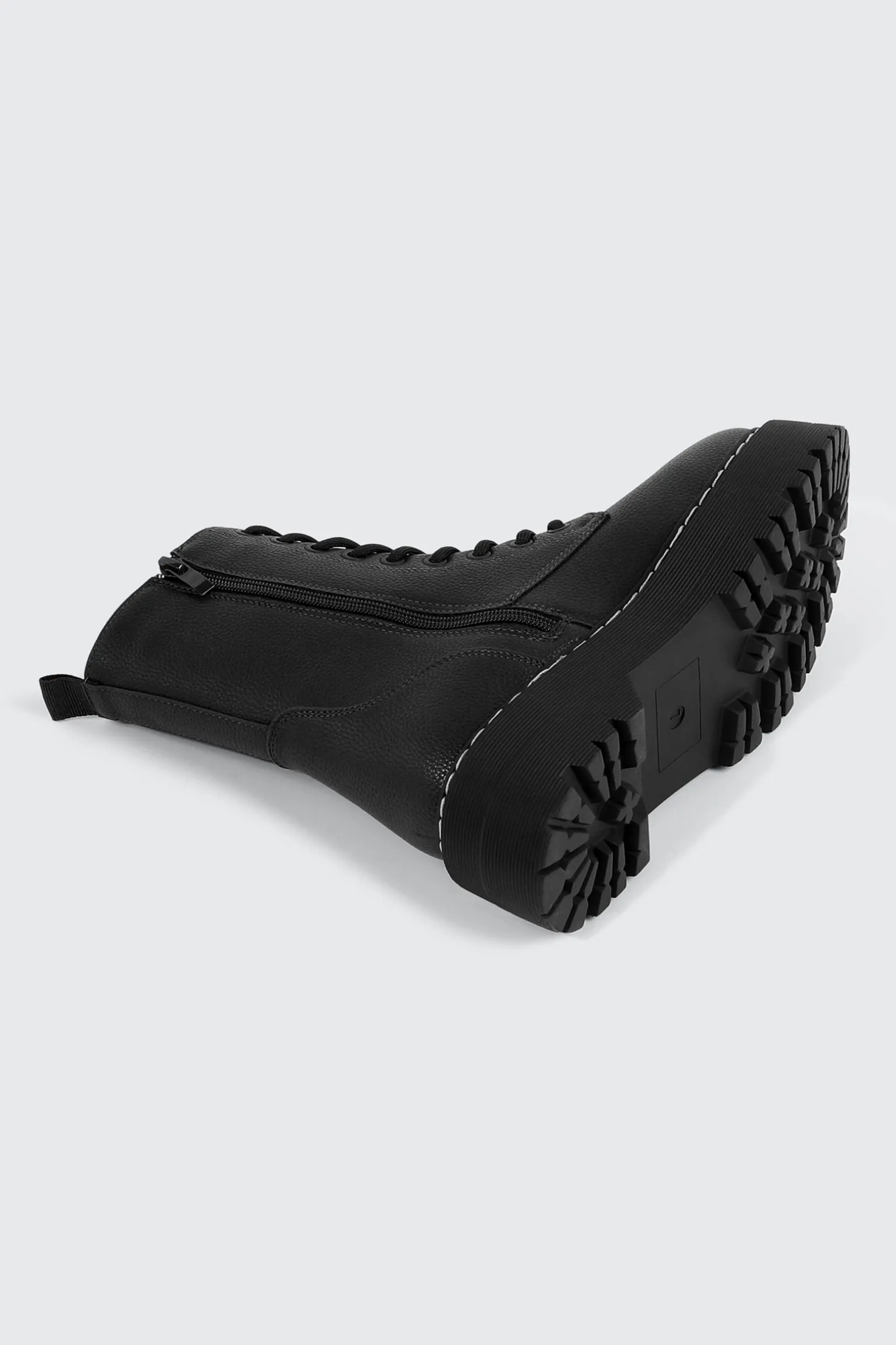 Chunky Lace Up Ankle Boots