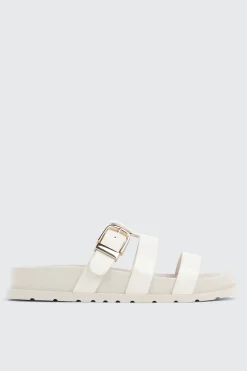 Chunky Slides with Buckle Detail