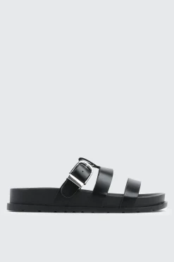 Chunky Slides with Buckle Detail