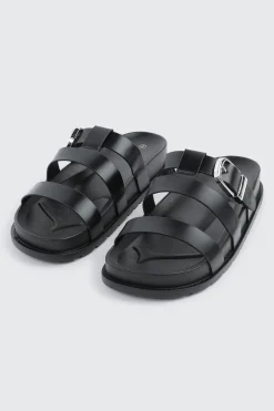 Chunky Slides with Buckle Detail