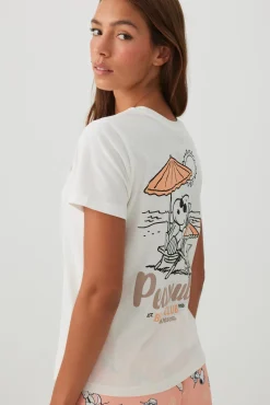 Classic Snoopy Print T-shirt