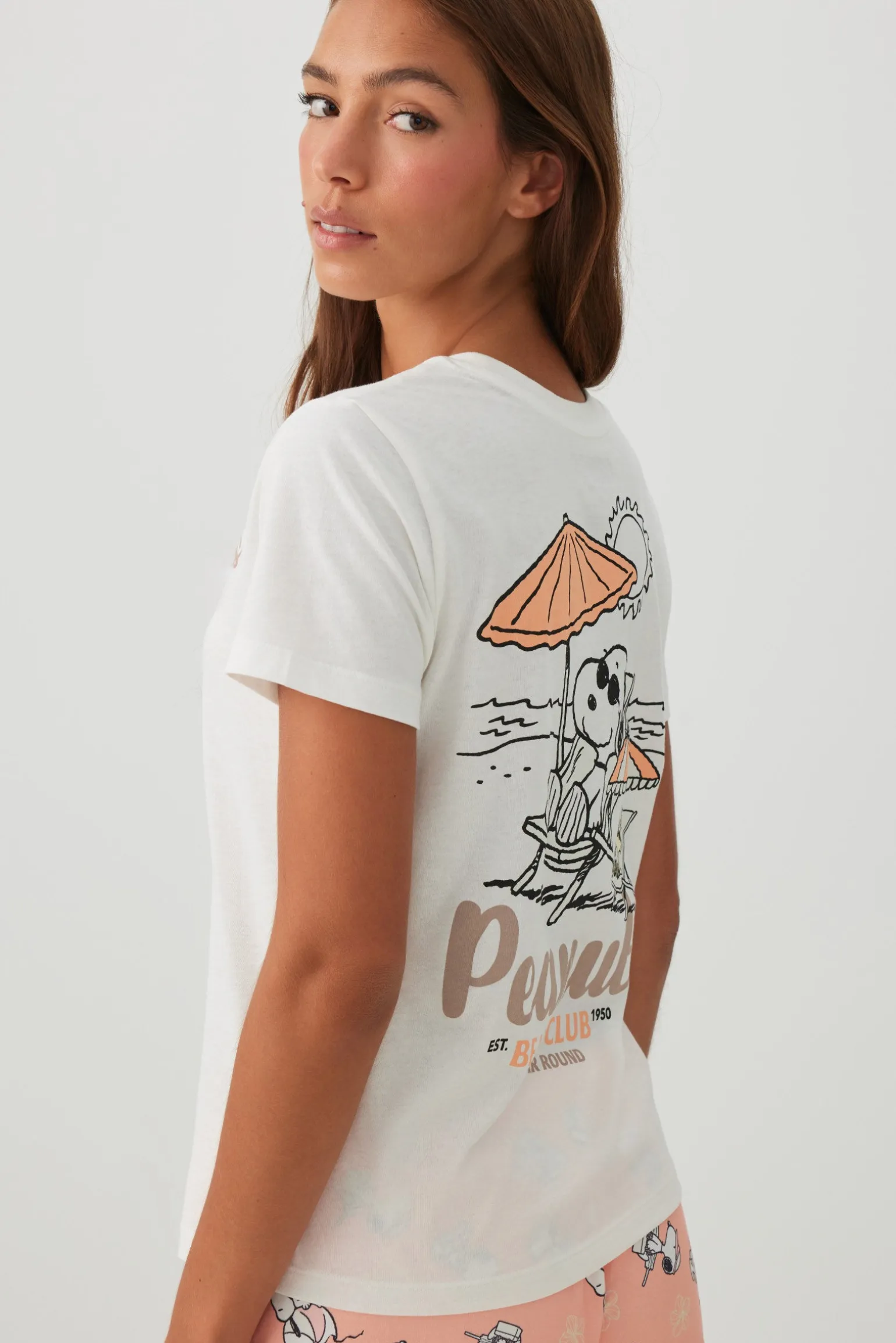 Classic Snoopy Print T-shirt