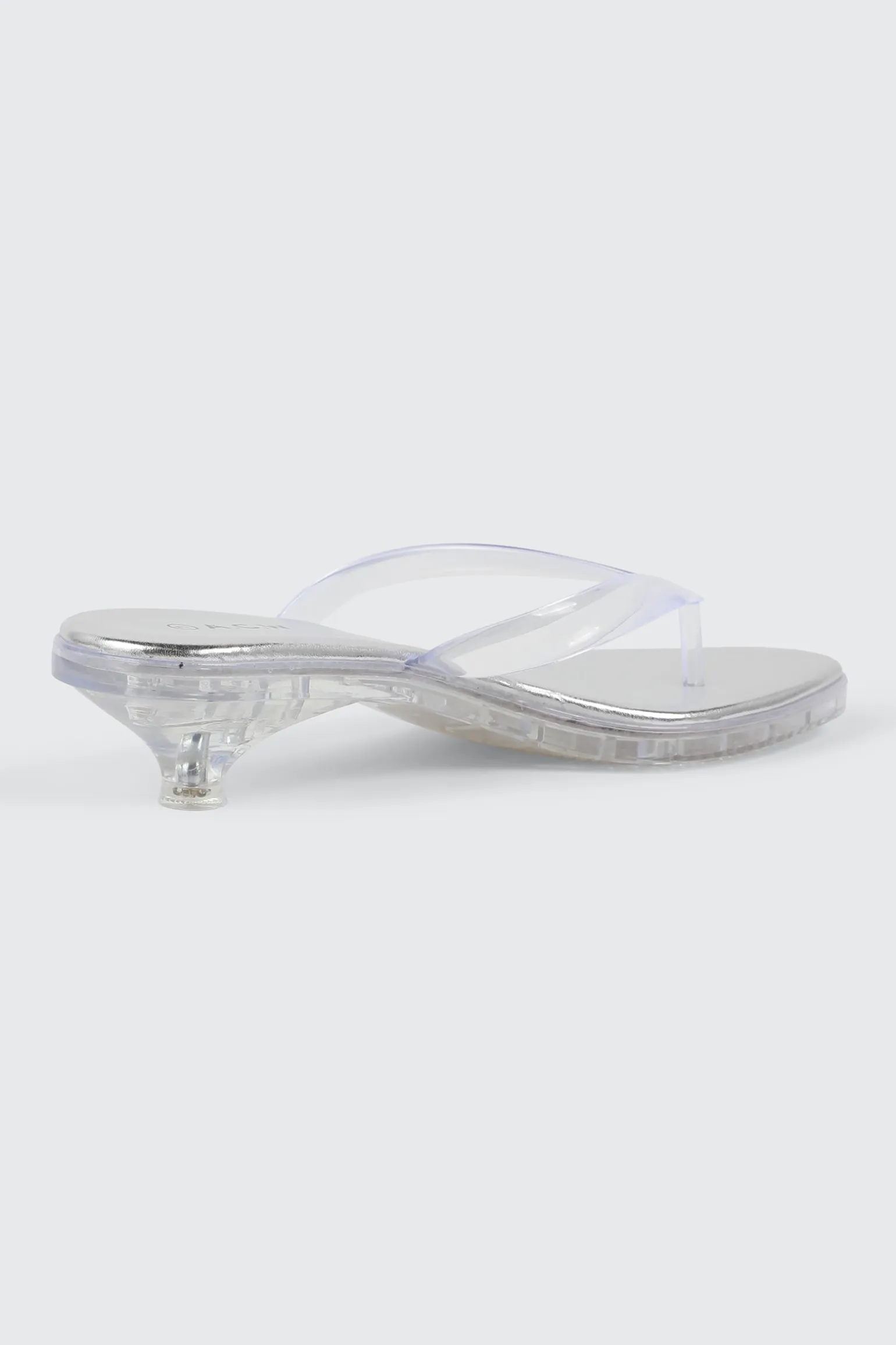 Clear Mule Kitten Heels