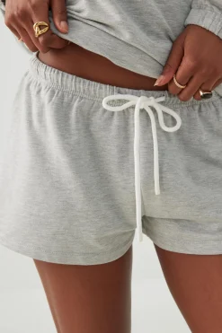 Contrast Drawcord Knit Shorts