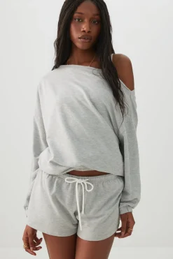 Contrast Drawcord Knit Shorts