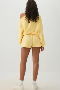 Contrast Drawcord Knit Shorts