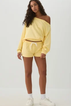 Contrast Drawcord Knit Shorts
