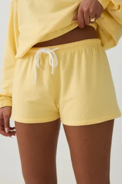 Contrast Drawcord Knit Shorts