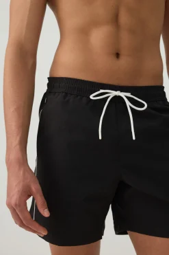 Contrast Piping Swim Trunks