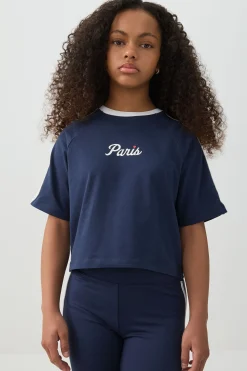 Contrast Stripe Boxy T-Shirt