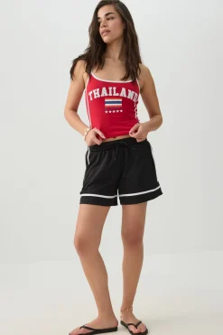 Contrast Trim Thailand Tank Top