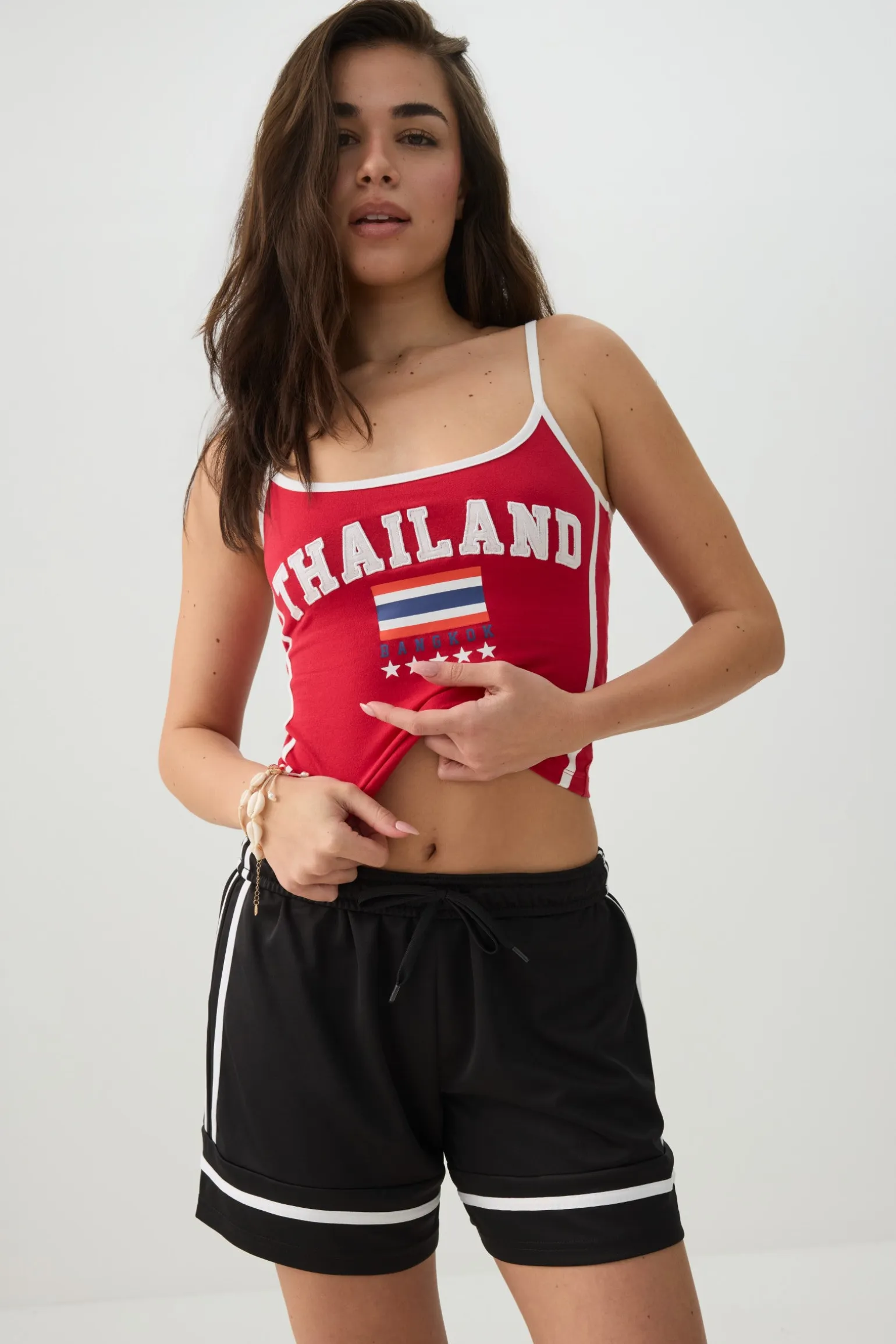 Contrast Trim Thailand Tank Top