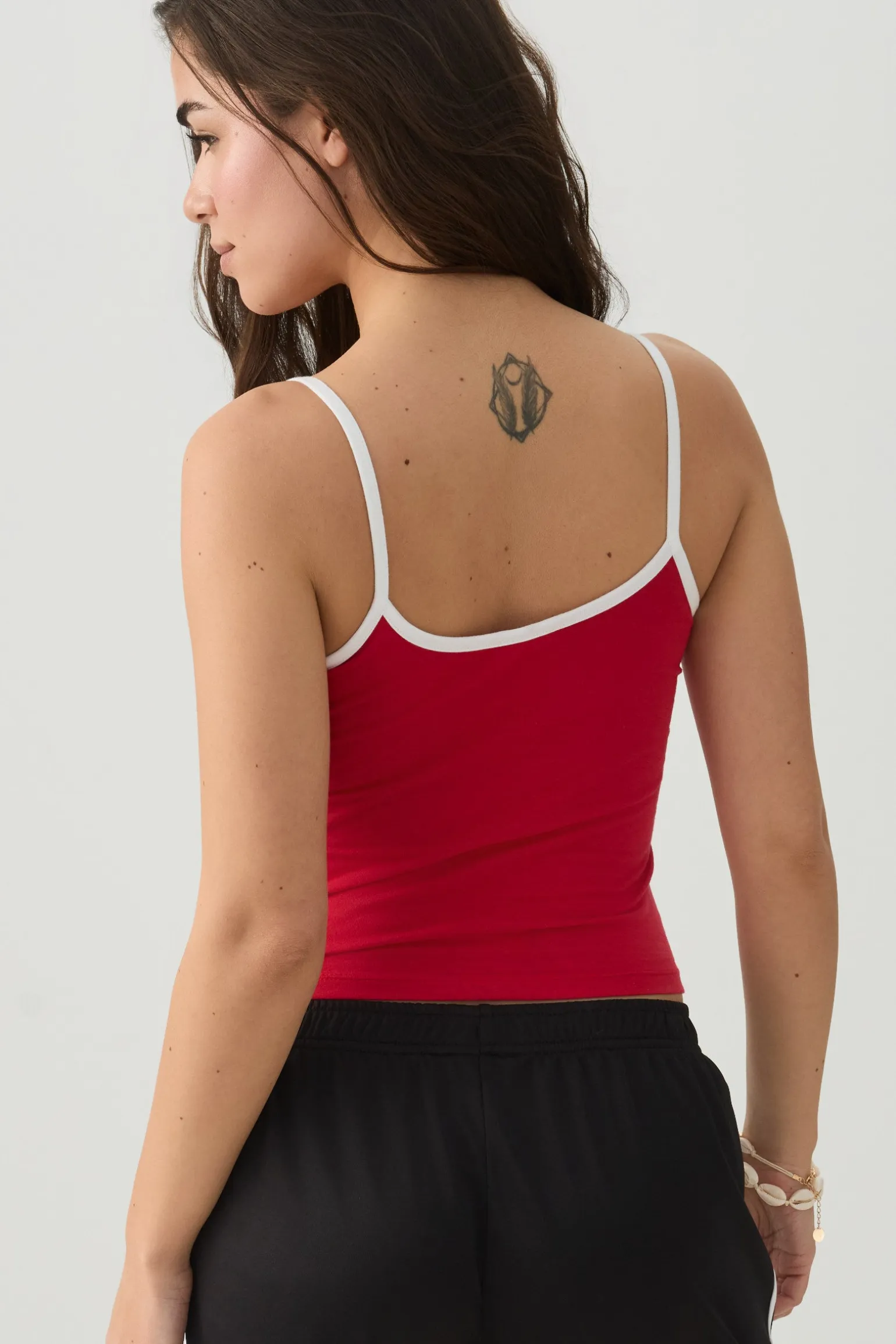 Contrast Trim Thailand Tank Top