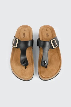 Cork T-Strap Sandals
