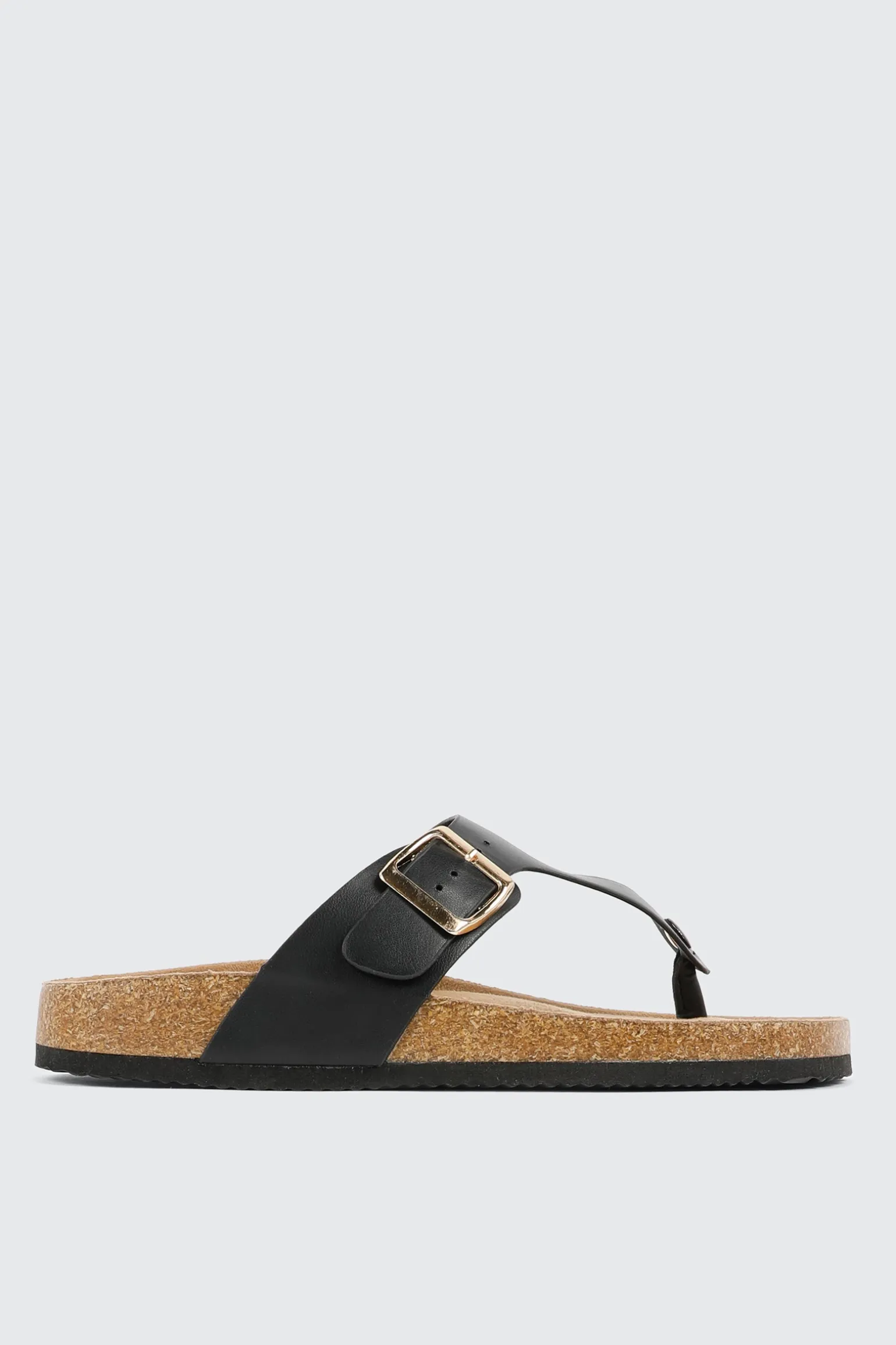 Cork T-Strap Sandals