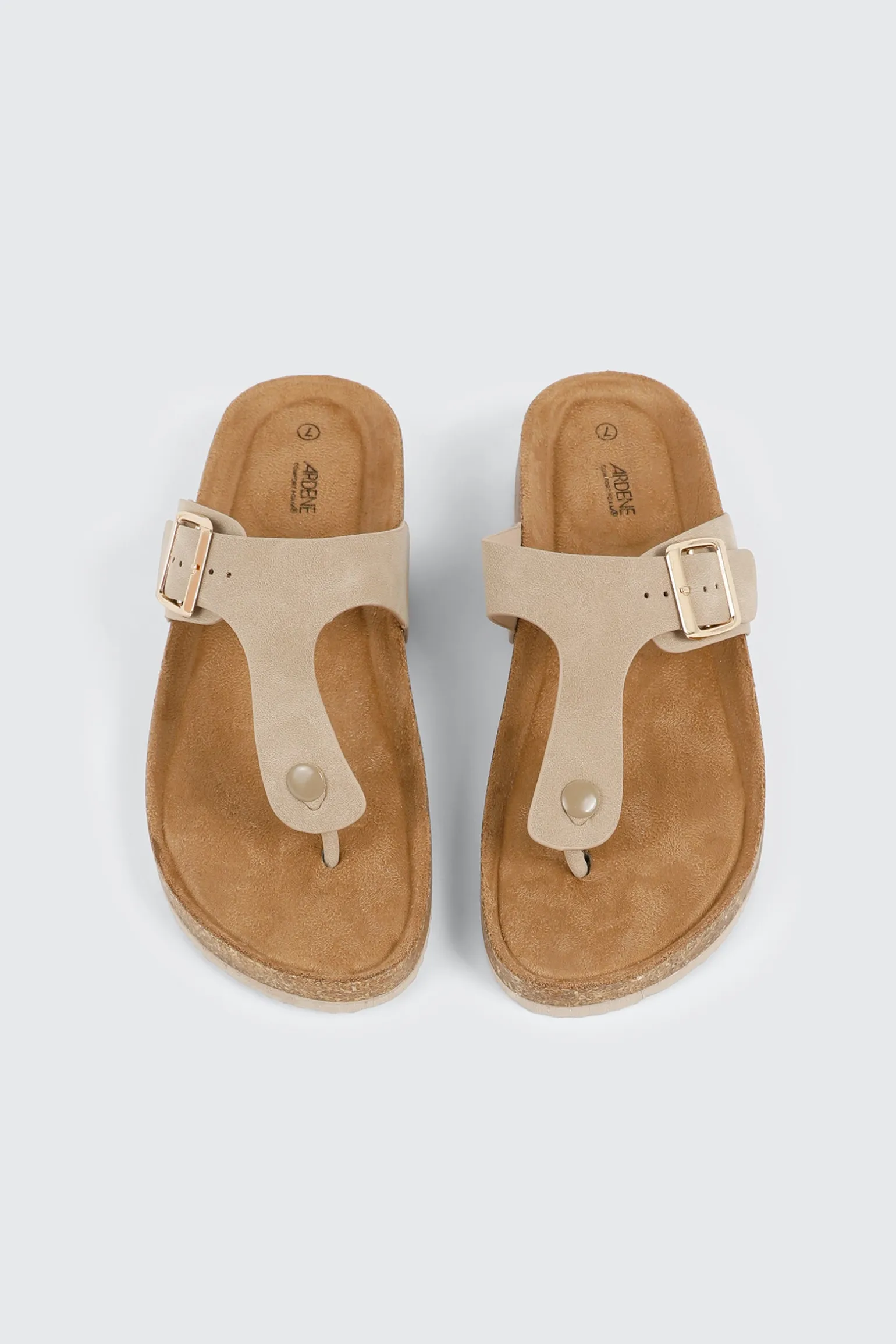 Cork T-Strap Sandals