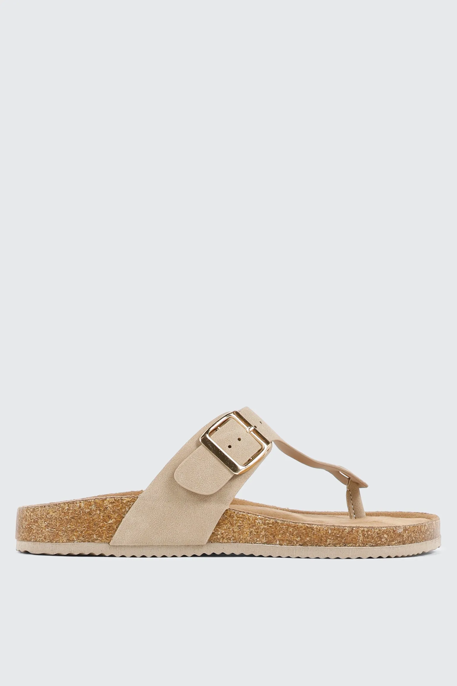 Cork T-Strap Sandals