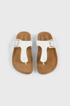 Cork T-Strap Sandals