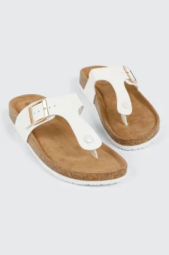 Cork T-Strap Sandals