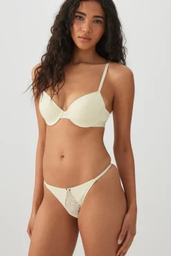 Cotton Lace Thong