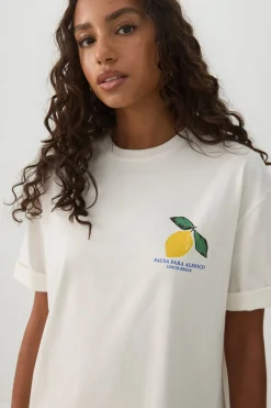 Cotton Oversized Graphic T-Shirt