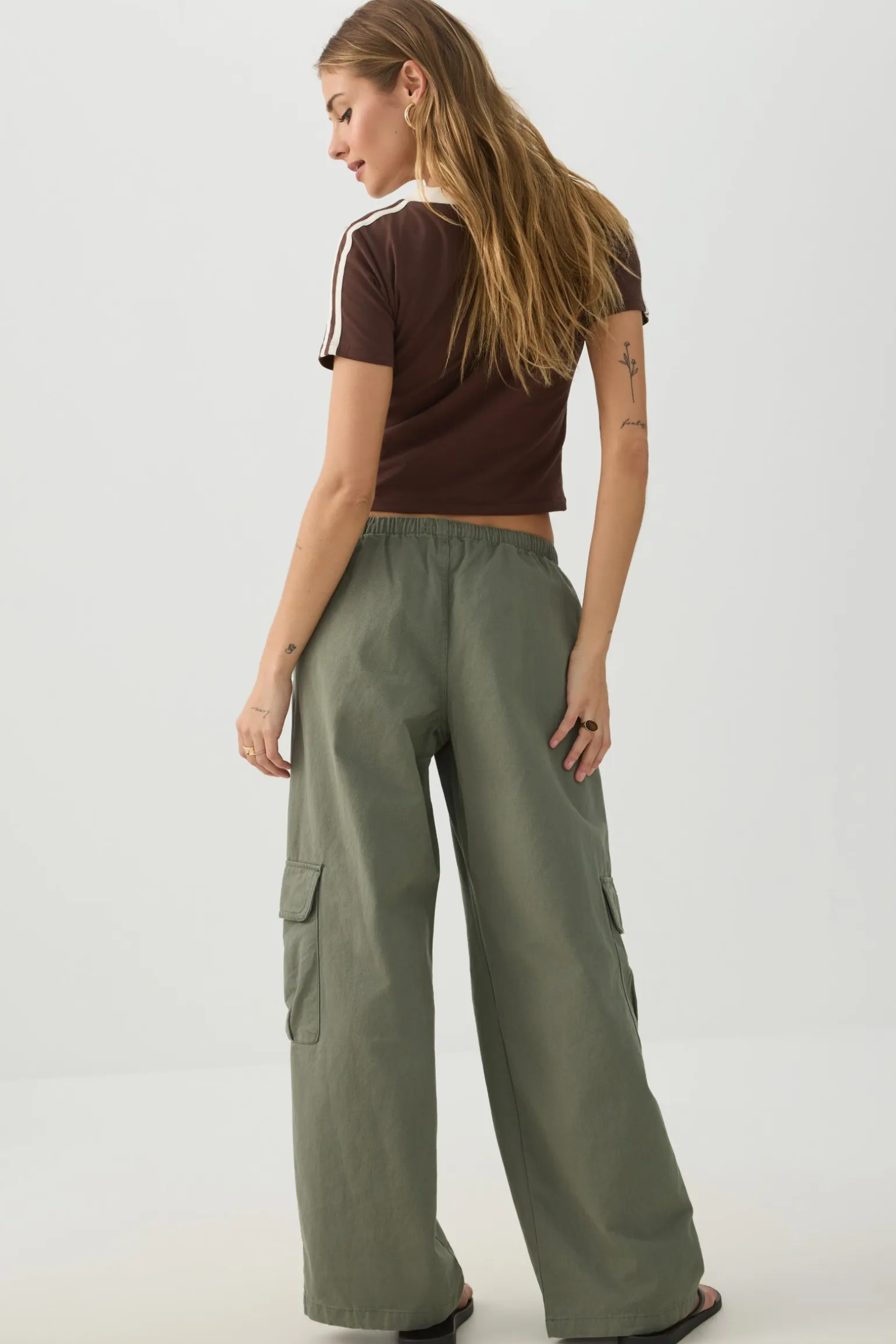 Cotton Woven Cargo Pants