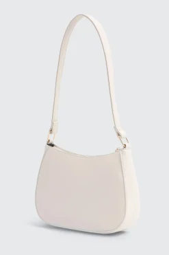 Crescent Faux Leather Shoulder Bag