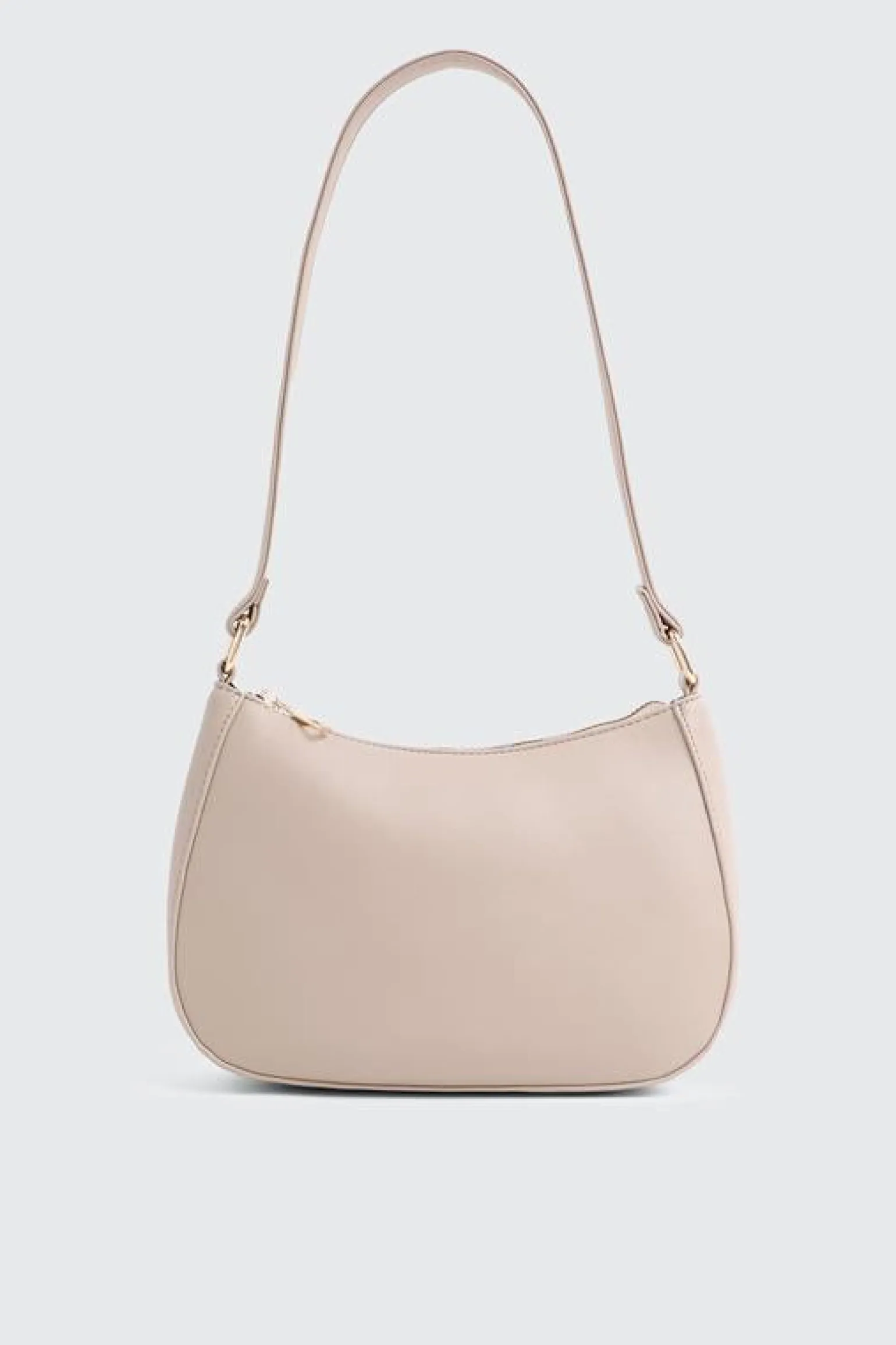 Crescent Faux Leather Shoulder Bag