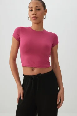 Crew Neck Crop Top