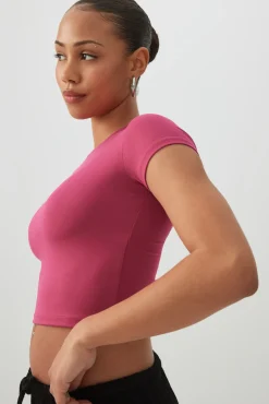 Crew Neck Crop Top