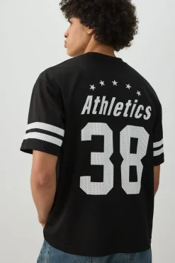 Crew Neck Mesh Sport Top