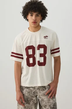 Crew Neck Mesh Sport Top