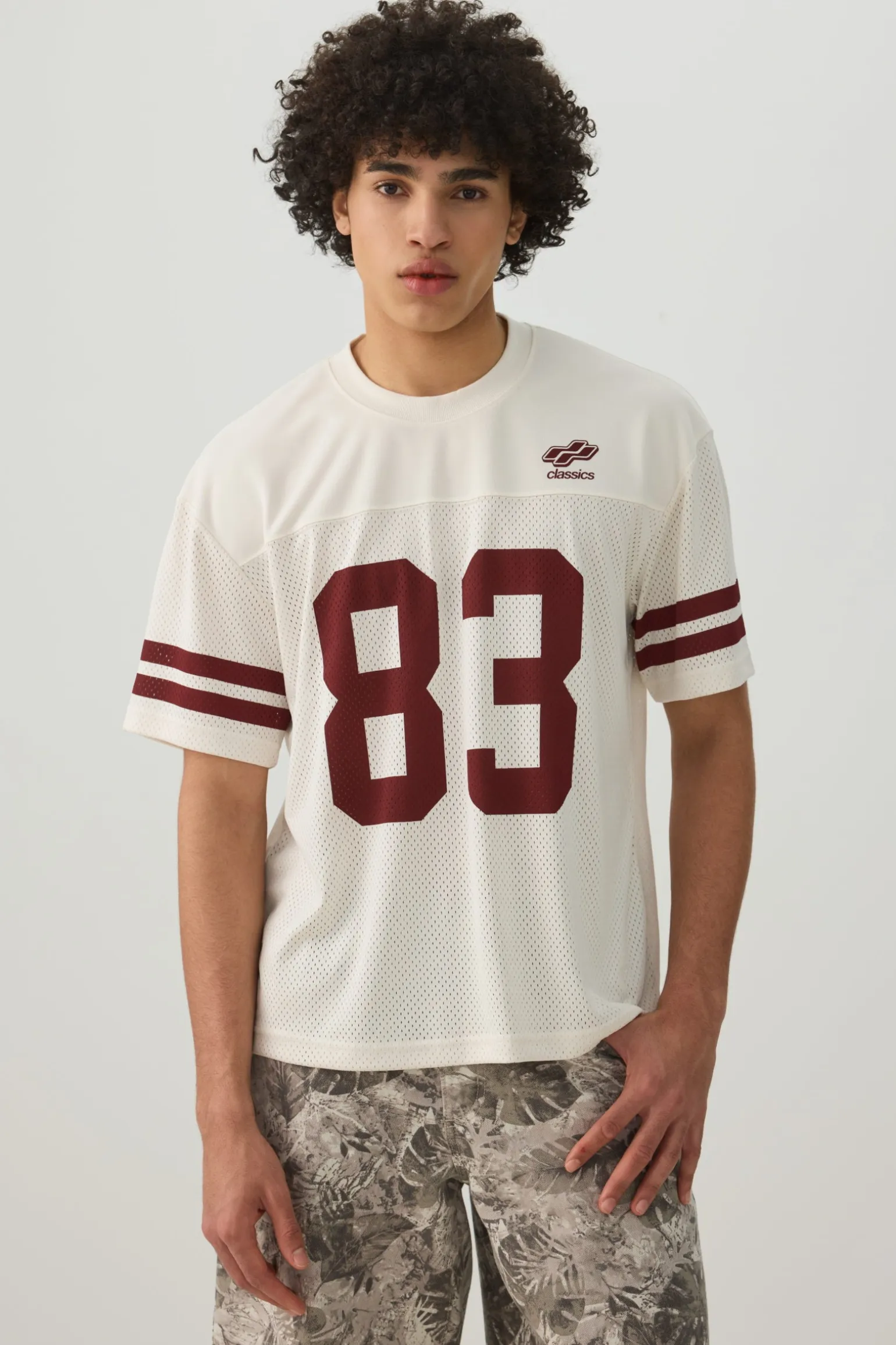 Crew Neck Mesh Sport Top