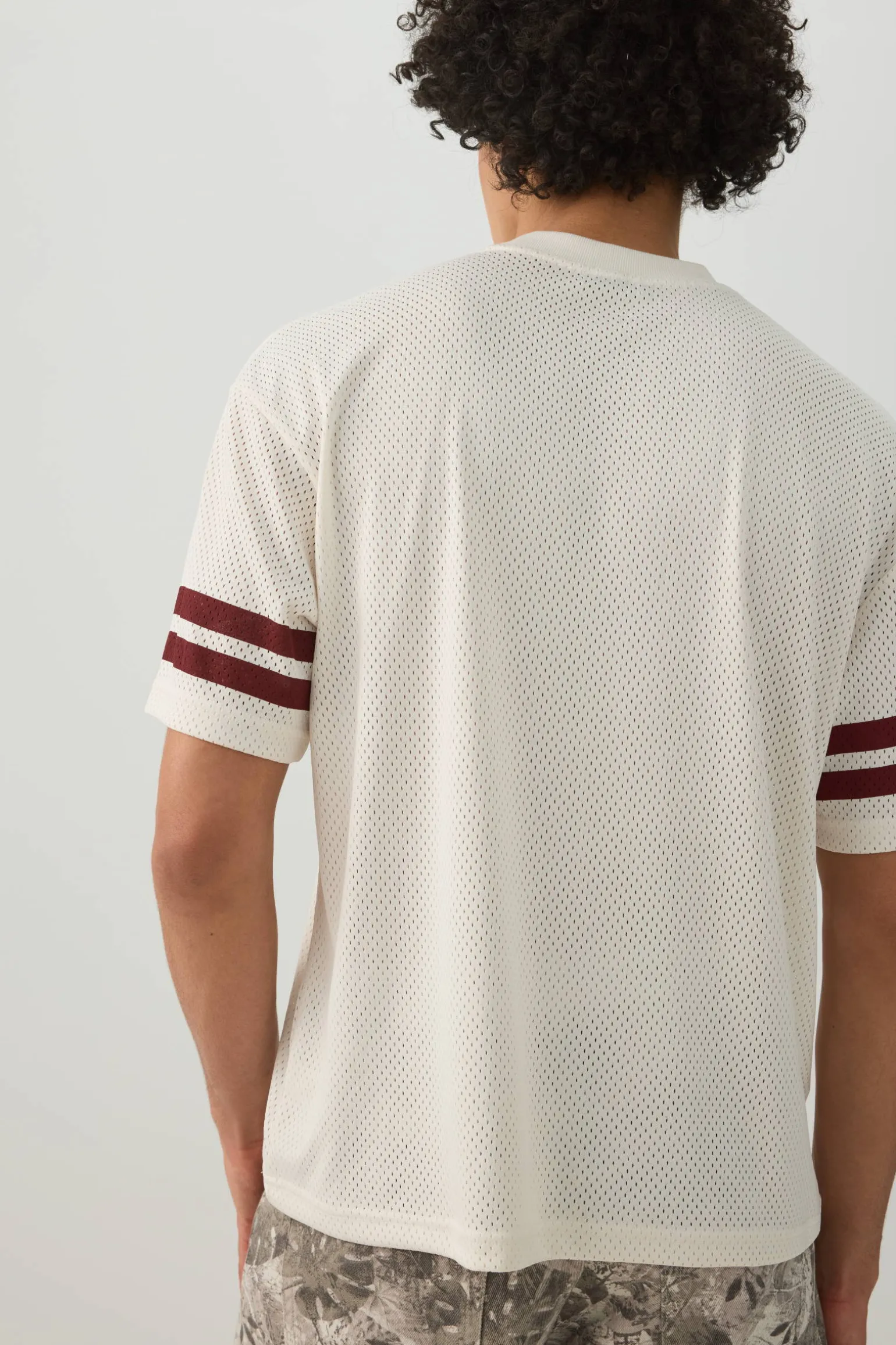 Crew Neck Mesh Sport Top